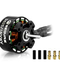 1800KV Outrunner Brushless Motor For 1/10 RC Crawler, Beefed-Up Torque With 14 Pole 12 Slot Design, 2-4S Lipo Compatible shown with connectors