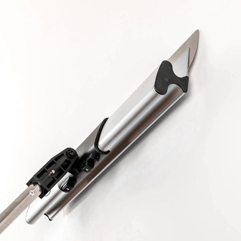 Pro Grade Drywall Skimming Blade Set With Extension Handles For Quick Finishes Includes 12 20 And 32 Inch Blades in use