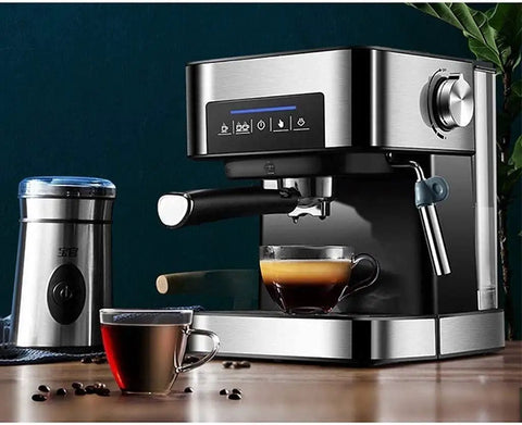 20 Bar Espresso Machine With Milk Frother Wand And 1.5L Removable Water Tank For Espresso Cappuccino Latte Macchiato At Home Black