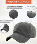 Washed Cotton Baseball Cap With Carrier Air Wing 16 Insignia One Size Grey Military Inspired Navy Aviation Hat details view