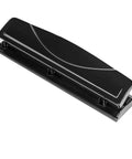 Three Hole Punch For Home Office With Easy Clean Tray Punches Up To 10 Sheets At Once Durable Metal Construction Sleek Black Finish