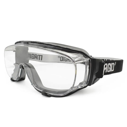 Clear Low Profile Safety Goggles With Premium Anti Fog And High Impact Lens, 99 Percent UV Protection, ANSI Z87 Plus Certified