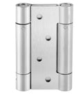 Front view of 4 Inch Double Action Spring Door Hinges Heavy Duty Stainless Steel Ball Bearing Self Closing With Screws And Adjusting Pin