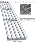Straight Up Light Duty Gravity Conveyor With Portable Cargo Unloading Slide, 50cm wide for efficient warehouse hauling.