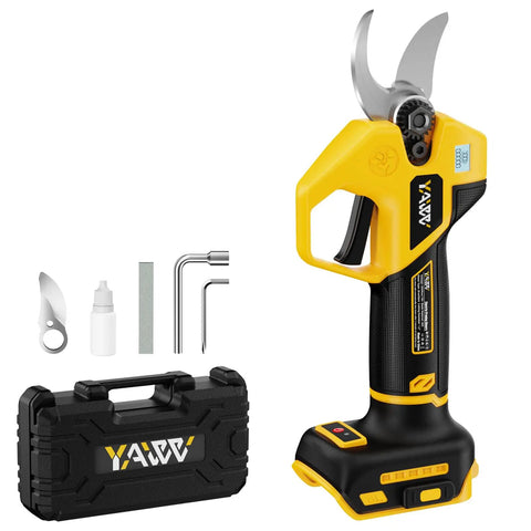 Brushless Electric Pruning Shears Cordless Garden Power Tool With LCD Display And SK5 Blades, No Battery Included, Compatible With DeWalt 20V Max