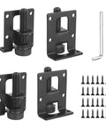 Heavy Duty 2.2 Inch L Shaped Furniture Leveler Feet Kit Four Adjustable Levelers For Wardrobe And Cabinet Stabilize Level Prevent Wobble And Moisture Includes Screws And Wrench For Easy Install