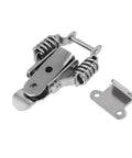 Heavy Duty Metal Toggle Latch Set Two Pack With Spring Loaded Locking Mechanisms For Cabinets, Suitcases, Windows, And Storage Boxes