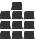 Score Your 10 Piece Soft Gray Soundproof Foam Panels For Premium Acoustic Treatment And Flame Retardant Safety, ten gray wedges for noise absorption.