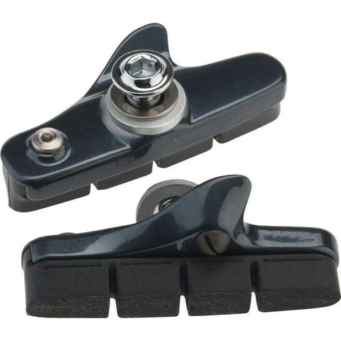 Ultegra 6800 Road Caliper Brake Shoe Set with R55C4 Pads and Aluminum Pad Holder Bolt In Cartridge Design for Standard Rim Brakes Black
