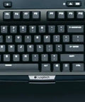 Slick Mechanical Gaming Keyboard With Dope Responsive Tactile Switches And Dual Zone Backlighting For Crushing Online Matches And Delivering Smooth Keystroke Accuracy All Wrapped In A Matte Black Casing from above view.
