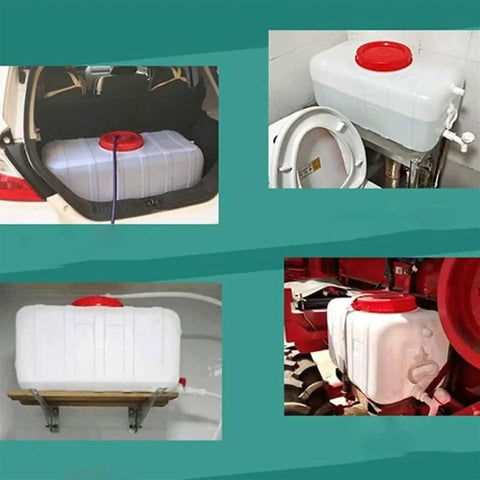 Food Grade Plastic Water Storage Tank 75L for Home Office School Hotel and Event Use in various settings