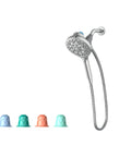 Aromatherapy Hand Shower With INLY Technology And Spa Capsule Kit, four fragrance capsules, chrome finish, wall-mounted view