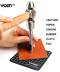 Using 9 Piece Hollow Punch Set With Free Cutting Mat For Leatherwork, Leather Hole Punch Kit 1/8 To 1/2 Inch, Heat Treated Steel