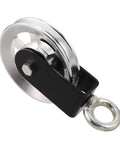 Cable Pulley Wheel For Home Gym Aluminum Alloy Pulley Block Wheel For Cable Machines Exercise Attachments For Strength Training Smooth Glide 105mm Outer Diameter Built To Boost Muscle Growth And Workout Efficiency with black mounting eye