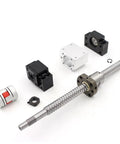 8Mm Pitch Ball Screw SFK0802 Nut Kit For Linear Motion Machines, Ultra Smooth Travel, 50Mm To 1000Mm Lengths, Ideal For Dope Tiny CNC Builds, No End Screw Machine, 650Mm Option For Custom Setups, with ball screw, nuts, and coupler