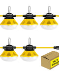 Aluminum Housing LED Construction String Lights 50 Ft Temporary Work Light Kit with 20W Per Head 2000 LM Per Head ETL Listed