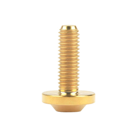 Beefy Titanium M5x15mm Torx Head Bolt Set Gold For Bicycle And Motorcycle Built Tough With Grade 5 6AL 4V Titanium Alloy