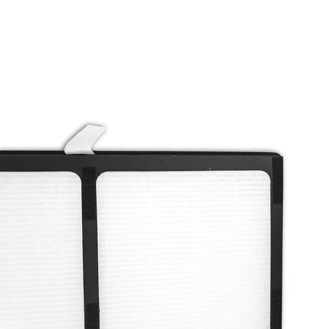 Close-up of Premium Replacement Idylis C And D Hepa Filter Bundle for Iap 10 280 showing white filter and black edge