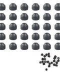 Heavy Duty Rock Solid Boss Grade Carbon Steel Hex Socket Head Screws 25 Piece Kit 3.0mm Metric Cheese Head Bolts With Black Oxide Finish Corrosion Resistant Hardware Set displayed in a 3D arrangement.