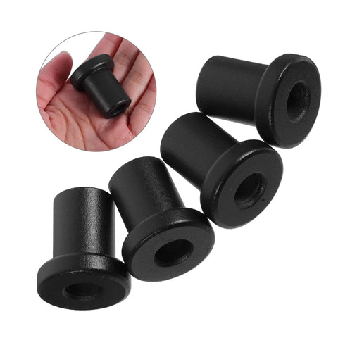 Beefy Carbon Steel Sliding Barn Door Clamps 4 Pack Heavy Duty Track Hardware for Easy Install shown in hand and close-up view