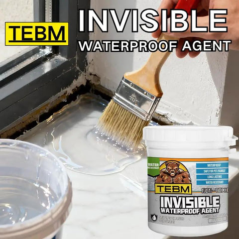 Application of TEBM Crystal Clear Waterproof Coating And Rock Solid Sealant For Roofs And Walls Keeps Things Bone Dry Indoors And Outdoors.