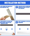 Installation method for 6 Pack LED Motion Sensor Closet Lights With 10 LED Battery Operated Stick On Magnetic Night Light Bar
