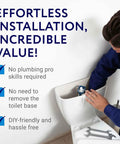 Man installing Two Pack Yellow Canister Flush Valve Seal Kit For Kohler Toilets Replacement Ring And Gasket Fits K-GP1059291 And 2475620