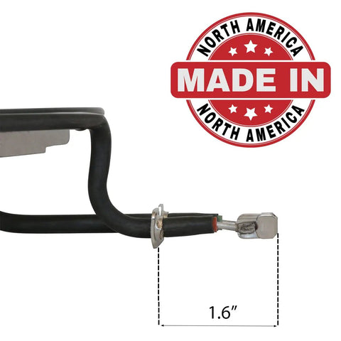 Close-up of connector on 4 Piece Electric Range Surface Burner Kit For GE Hotpoint Ranges with Made in North America label
