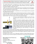 Installation instructions for Adjustable Outlet Spacer 10 Pack Kit With Micro-Adjustable Patented Catch Pin Design For Precise Wall Plate Alignment Receptacles And Switches Perfect For DIYers Home Improvement Renovations And New Construction, including a diagram and QR code.