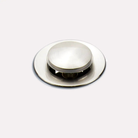 Easy Install Bathroom Sink Pop Up Drain With Overflow For Openings From 1.57 To 2.36 Inches Solid Brass Construction With Brushed Nickel Finish