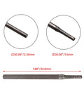 BQLZR diamond electroplated core drill bits for gems, 1.5mm diameter, pack of 20, silver, Amazon brand
