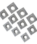 Premium Solid Tungsten Carbide Square Insert Blades For Spiral Jointer Head, ten pack, precise 14.17 mm, heavy duty replacement knives.