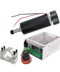 Beefy CNC Spindle Kit 0.3kW 0.5kW With Power Supply 52mm Clamps 300W 500W Spindle Motor Speed Governor For CNC Milling Air Cooled Or Water Cooled