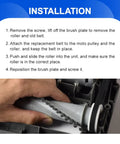 Hand installing Vacuum Belt Replacement For Shark Rotator NV500 Series Lift Away Pro Models NV500 NV501 NV502 NV503 NV505 NV500W