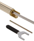 Satin Brass Self Closing Door Hinge Pin Featuring A Built In Spring That Swaps Standard Hinges for no sweat automatic shutting