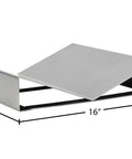 Game Changing Steel V Block Manual Work Positioner Attachment For Smooth Heavy Loads Adjustable Hand Crank Fits Confined Spaces Easy Install No Sweat Rigging Gear 16 By 16 By Three Quarter Inches shown at a 45-degree angle.