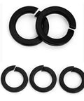Heavy Duty Black Grade 8 Steel Split Lock Washers DIN127 GB93 for Multi Size M1.6 to M24 Pack 2 to 50 Pieces