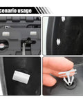 Bully Tough Nylon Rocker Panel Molding Rivet Clips 20 Pack Drop In Trim Fasteners installation in car body panels.