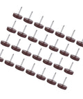 Durable Anti Slip Furniture Glides For Chairs And Tables 100 Pack Coffee Color Flat Surface 18mm Thick Nail Pad Cushioned Feet Protectors