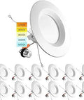Five to Six Inch LED Recessed Retrofit Downlight Kit Dimmable Color Temperature Selectable 2700K to 5000K 1100 Lumen 14W Equal 90W
