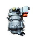 BYD Tang DMI EV Electric AC Compressor Assembly Hella Durable Auto Climate Control Refrigerant Pump side view with connectors.