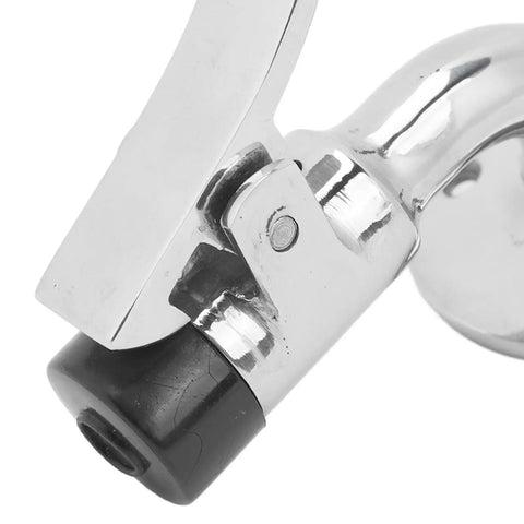 Close-up of Premium 316 Stainless Steel Boat Door Stopper Catch shows spring-loaded mechanism for marine use.