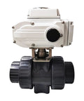 Rock-Solid DN65 PVC Electric Actuator Ball Valve 50MM Motorized 220V for plumbing automation with no-jam design