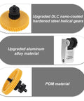 Upgraded Pro Grade DLC Nano Coated Extruder Gear Kit For Bambu Lab X1 P1 Series 3D Printers With Full Drive Gear Driven Gear And Integrated Bearings For Easy Maintenance And Smooth Filament Feed On X1C X1E P1P P1S, DLC steel gears
