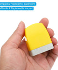 Straight Up Pre Inked Stamp With Sharp Red Ink For Instant On Time Notices Smooth Self Inking Office Staple in hand