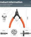 Worm Gear Kit For 5Qt And 6Qt Stand Mixers Replacing 9706529 9709511 9703337 9709231 with pliers and parts dimensions