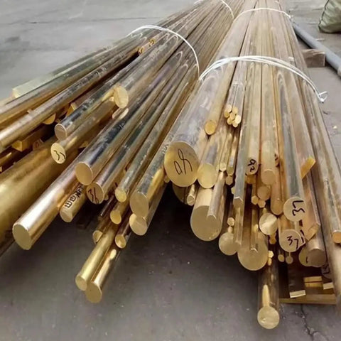 Heavy Duty Solid Brass Round Bar Rod, Mill Straight Raw Metal Stock For Lathe Machining, No Fluff Hardware Fabrication And Diy Crafting Projects, 50x100mm One Piece stacked brass bars for machining and crafting