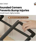 Handy Sturdy Carbon Steel Cookbook Stand For Kitchen Countertop with rounded corners for safety