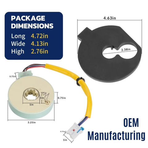 Steering Torque Sensor Replacement for Ford Escape and Mercury Mariner 2008-2012 Direct Fit with dimensions shown