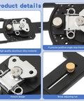 11-Position Adjustable Track Saw Square With CNC Machining For Top Notch Precision Cutting, 60 Degree, 45 Degree, 30 Degree And Other Positive And Negative Angle Stops, Universal Track Saw Accessory For Accurate Miter Cuts And Fast Layouts, aluminum alloy